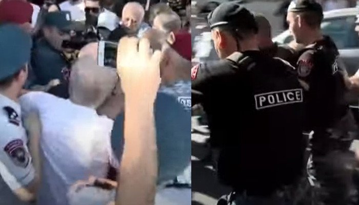 İrəvanda etiraz: polis aksiyaçılara zor tətbiq etdi -