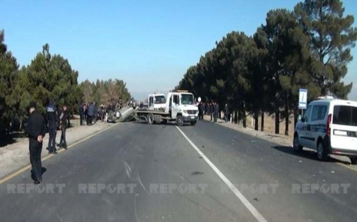 Goranboyda ağır qəza: 3 ölü, 4 yaralı
