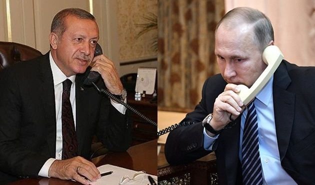 Ərdoğanla Putin arasında telefon danışığı olub