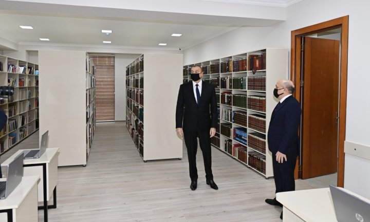 İlham Əliyev İlahiyyat İnstitutunun yeni binasının açılışında iştirak edib -