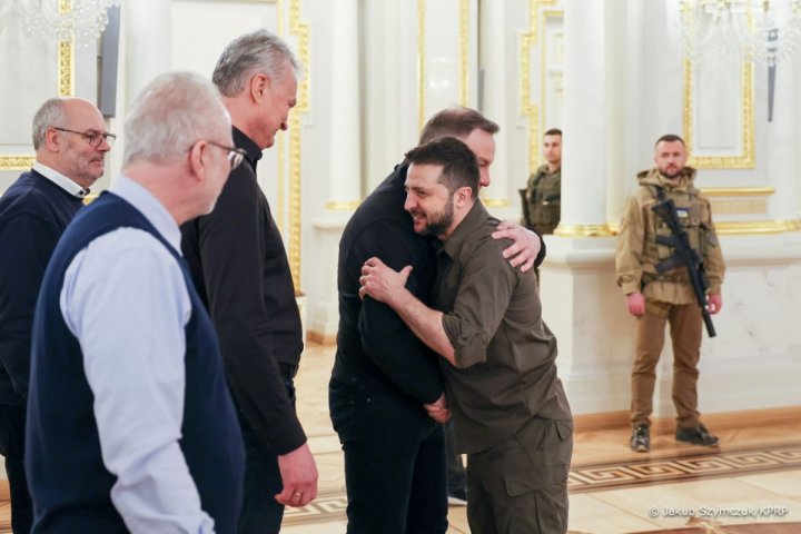 Estoniya, Latviya, Litva və Polşa prezidentləri Zelenski ilə görüşdülər -