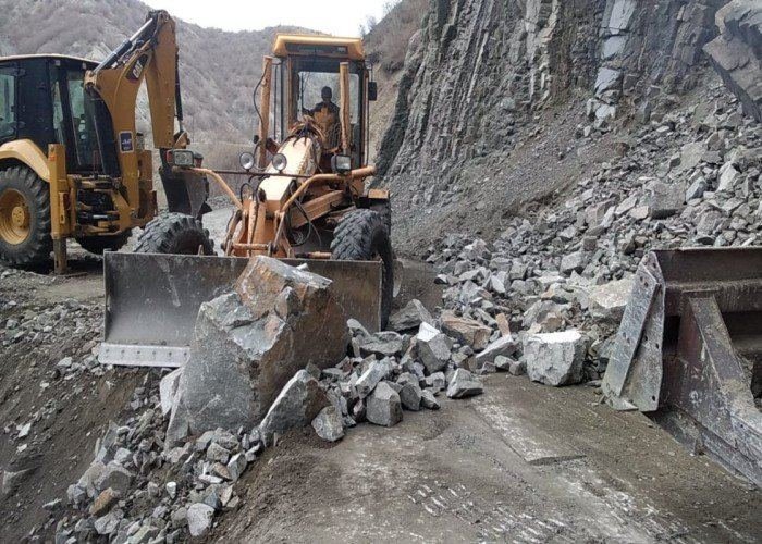 Uçquna görə bağlanan Lahıc yolunda hərəkət bərpa edilib -