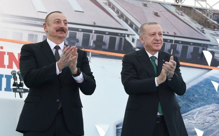 Azərbaycan və Türkiyə prezidentləri Rize-Artvin Hava Limanının açılışında iştirak ediblər