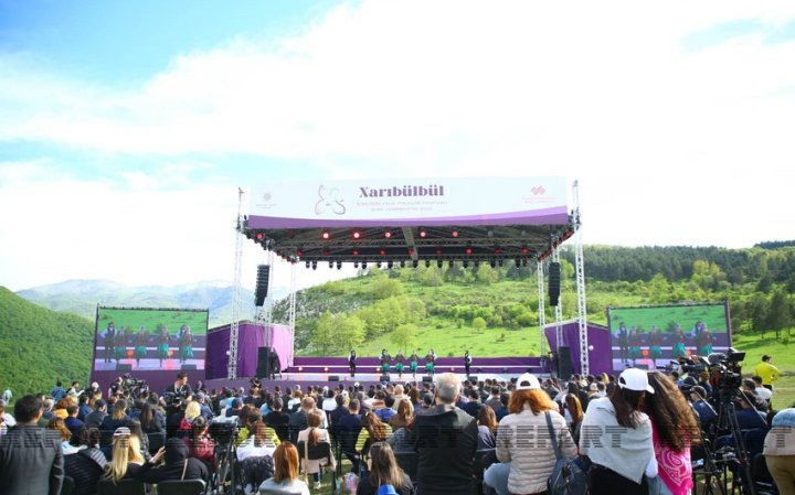 Şuşada keçirilən V “Xarıbülbül” Beynəlxalq Folklor Festivalı başa çatdı -