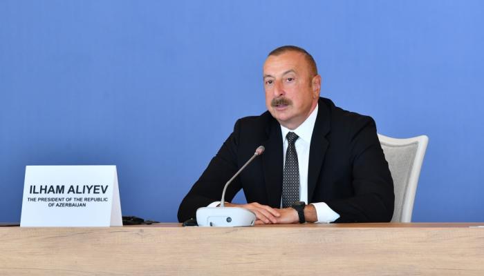 İlham Əliyevin Türkmənistan paytaxtından verdiyi