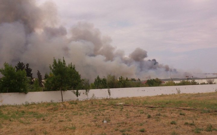 Müdafiə Sənayesi Nazirliyinin poliqonunda hərbi sursat partladı