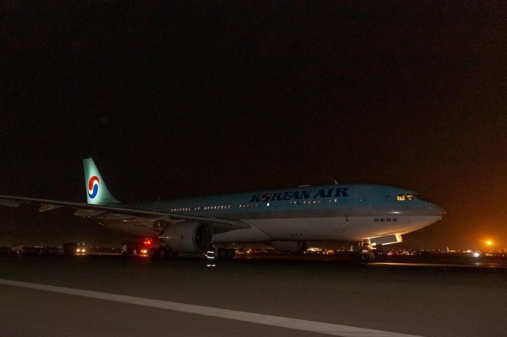 Bakı aeroportunda həyəcanlı anlar -