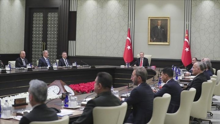 Ərdoğan Türkiyə Milli Təhlükəsizlik Şurasının növbəti iclasını keçirdi