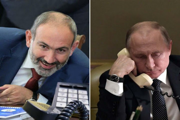 Putinlə Paşinyan arasında telefon danışığı olub