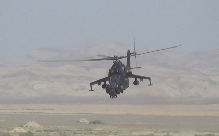 Hərbi Hava Qüvvələrinin helikopter bölmələri ilə təlimlər keçirilib  -