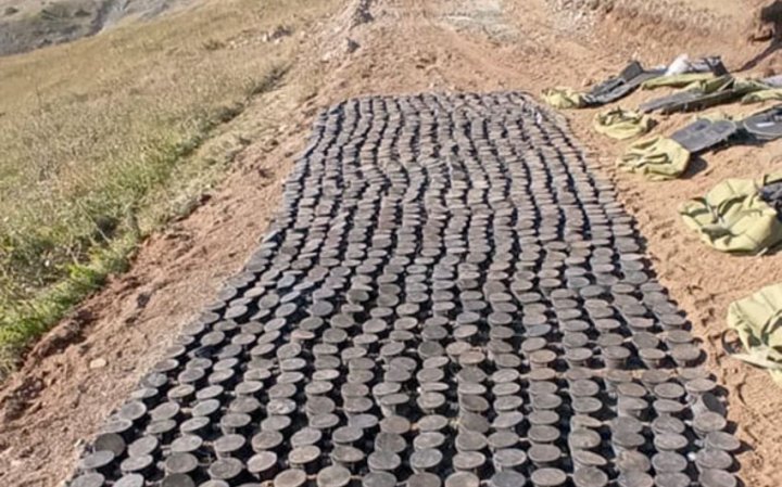 Sarıbaba yüksəkliyində ermənilərin basdırdığı mina sahəsi aşkarlandı -