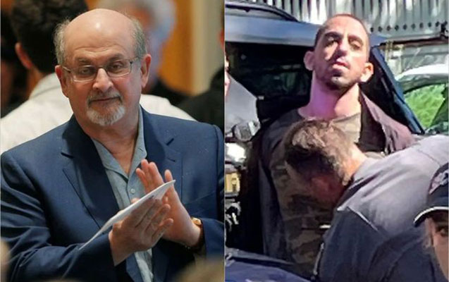 Salman Rüşdini bıçaqlayan şəxs həbs olundu Salman Rüşdini bıçaqlayan şəxs həbs olundu