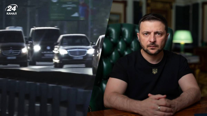 Zelenskinin korteji Kiyevdə qəzaya uğradı