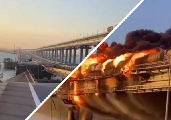 Kerç körpüsü vuruldu: