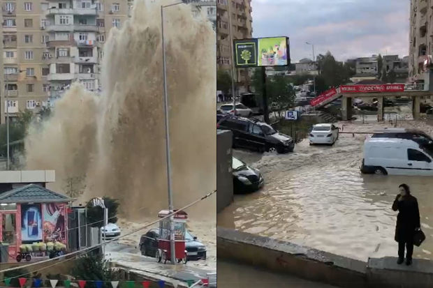 Bakıda magistral kəmərdə qəza -
