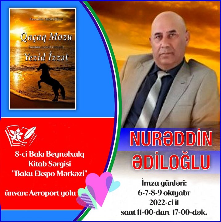 Yazıçı  Nurəddin Ədiloğlunun yeni romanı  -