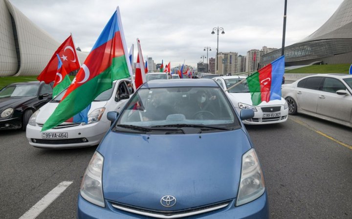 Bakıda Vətən müharibəsi qazilərinin iştirakı ilə Zəfər avtoyürüşü keçirilir