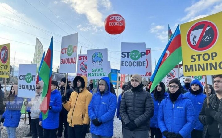 Laçın-Xankəndi yolunda ekoaksiya davam edir: