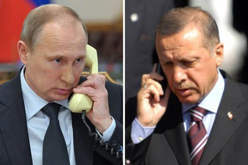 Rusiya və Türkiyə prezidentləri telefonla danışdılar