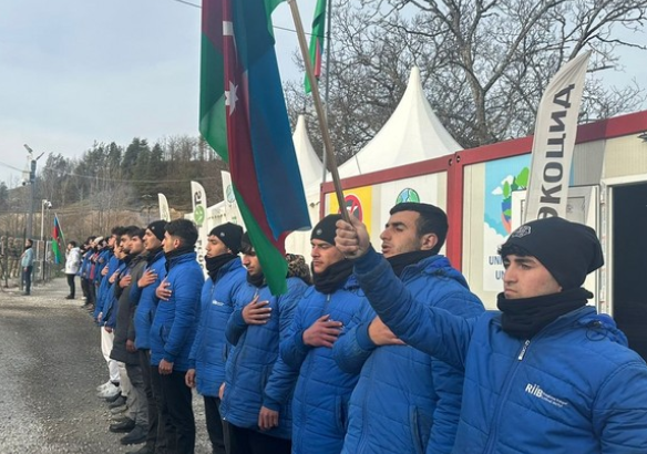 Laçın-Xankəndi yolunda ekofəalların aksiyası davam edir: