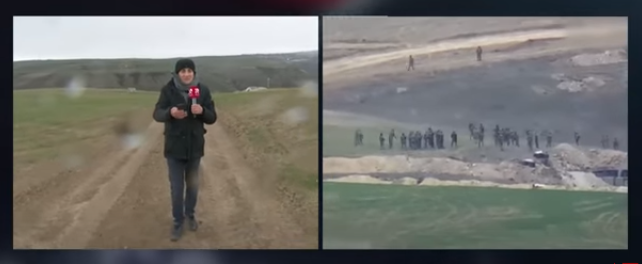 REAL TV-nin çəkiliş qrupu Laçında erməni təxribatının baş verdiyi ərazidə... -