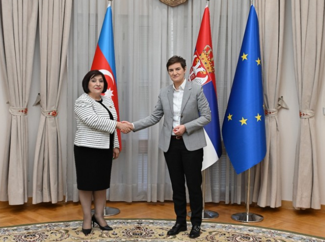 Sahibə Qafarova Serbiyanın Baş naziri ilə görüşüb -