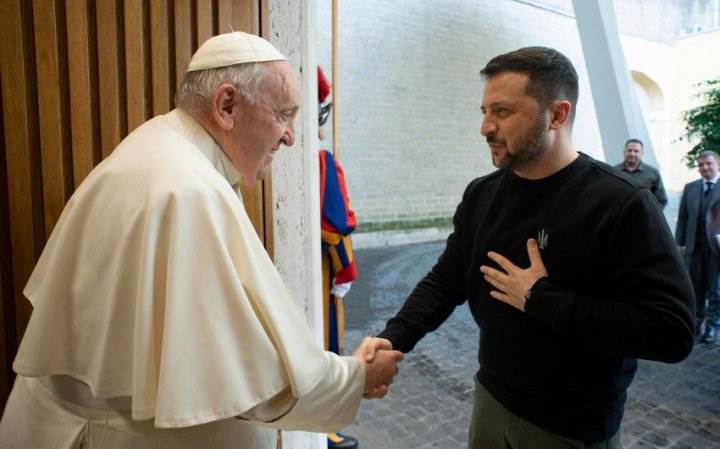 Roma Papası Zelenski ilə görüşdü