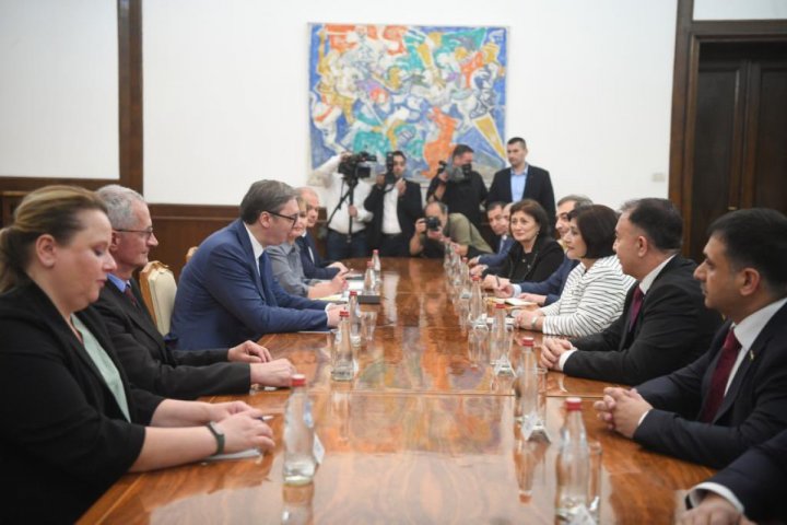 Sahibə Qafarova Serbiya Prezidenti ilə görüşüb