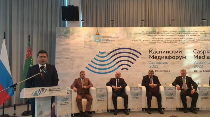 Azərbaycan nümayəndə heyəti Həştərxanda VIII Xəzər Media Forumunda iştirak edir