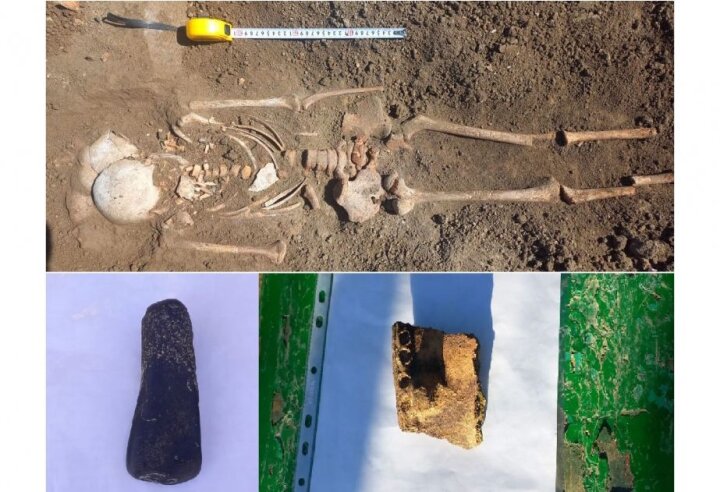 Xaçmazda e.ə III minilliyə aid insan skeleti tapılıb