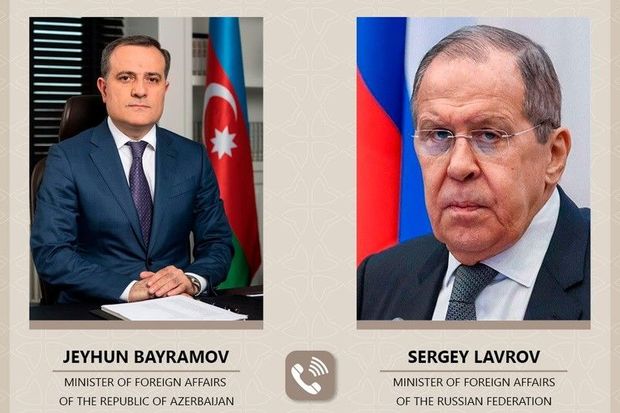 Ceyhun Bayramovla Sergey Lavrov Tehran görüşünün nəticələrini müzakirə etdilər