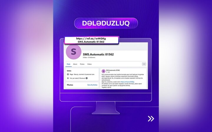 Elektron Təhlükəsizlik Xidməti “Facebook” hesabları ilə bağlı xəbərdarlıq edib -