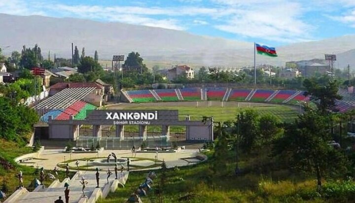 Xankəndi stadionu "Qarabağ"ın oyununa hazırlanır -