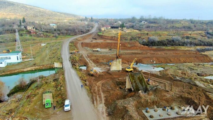 Ağdərə-Ağdam yolunun inşasına başlanılıb -