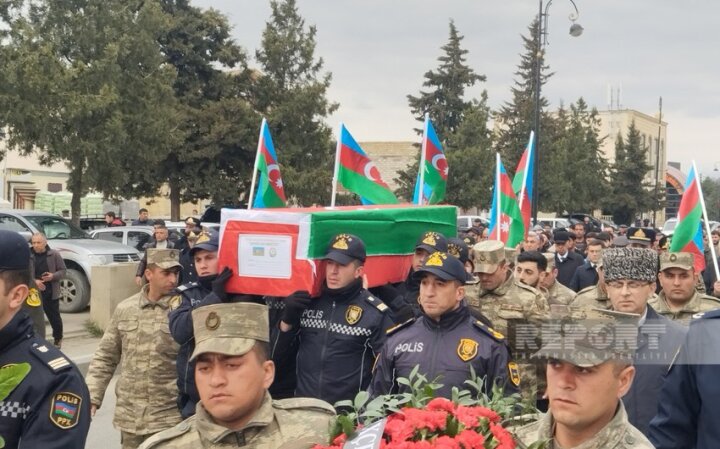 Azərbaycan Ordusunun təlim zamanı həlak olan əsgəri Qubada dəfn olunub