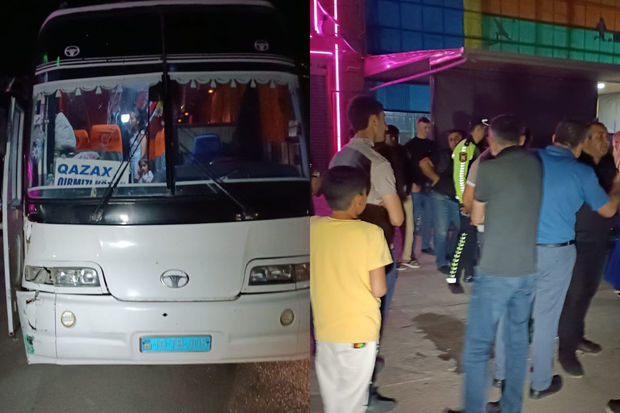 Bakı-Qazax avtobusu Tovuzda yolu keçən piyadanı vurub