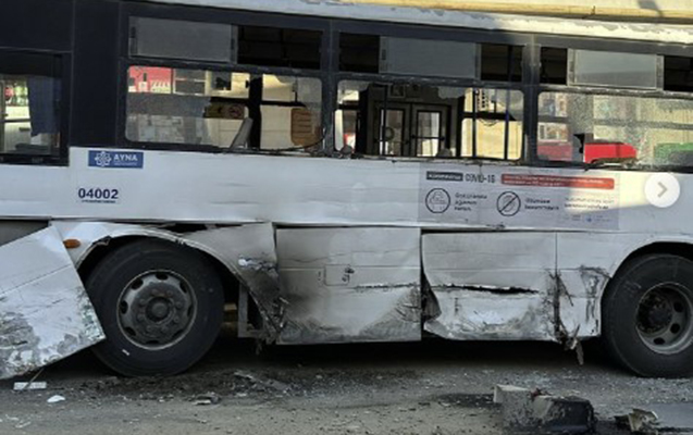 Bakıda daha bir avtobus qəzası –