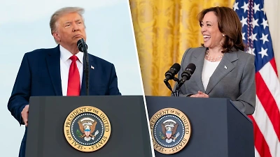 Kamala Harris Trampla debatlar zamanı mikrofonların daima açıq olmasını istəyib