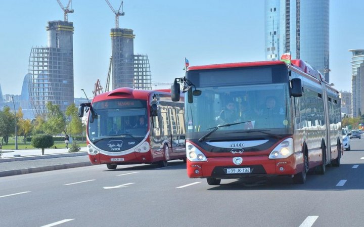 Sabahdan Bakıda bir sıra avtobusların hərəkət sxemi dəyişdirilir -