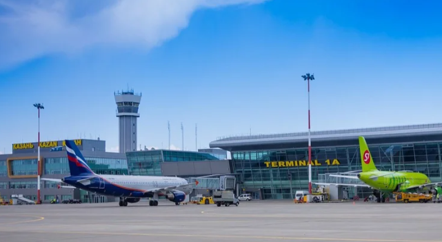 Kazan hava limanı bağlandı