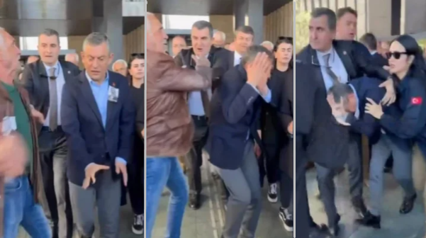 Türkiyədə CHP sədri Özgür Özələ hücum edildi
