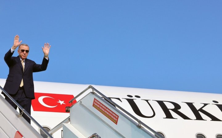Türkiyə Prezidentinin təyyarəsi Laçına eniş etdi -