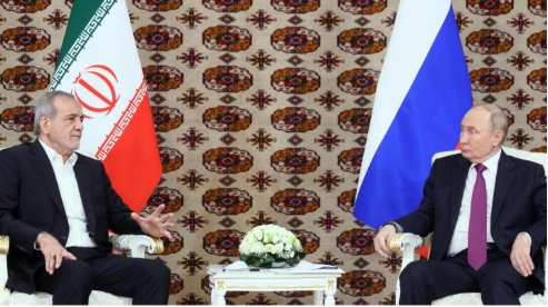 Rusiya və İran prezidentləri Aşqabadda bir araya gəldilər