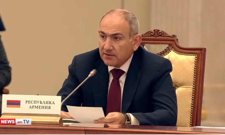 Paşinyan Ali Avrasiya İqtisadi Şurasının Rusiyada keçirilən iclasında