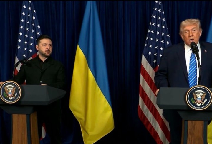 Tramp və Zelenski görüşdən sonra mətbuat konfransı  keçirdilər -