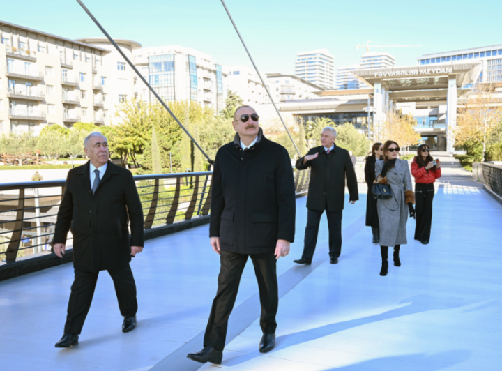 Prezident İlham Əliyev "Bakı Ağ Şəhər"də olub -