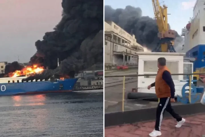 Rusiya Odessa limanında Türkiyənin yük  gəmisini vurdu –