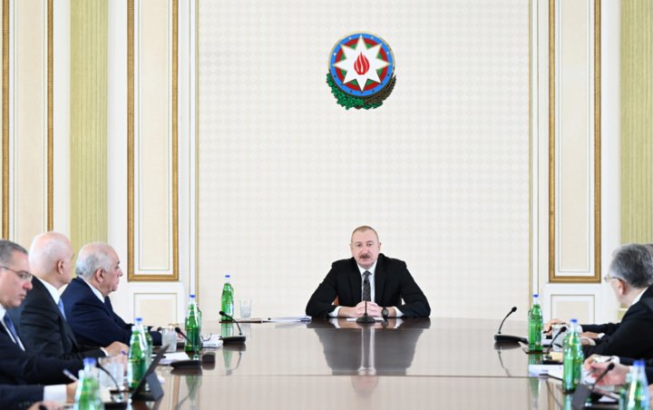 İlham Əliyevin sədrliyi ilə Bakı və Abşeronda su təchizatına dair Dövlət Proqramına həsr olunan