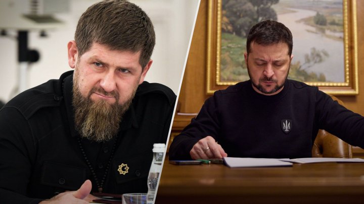 Zelenski Trampı Kadırova qarşı