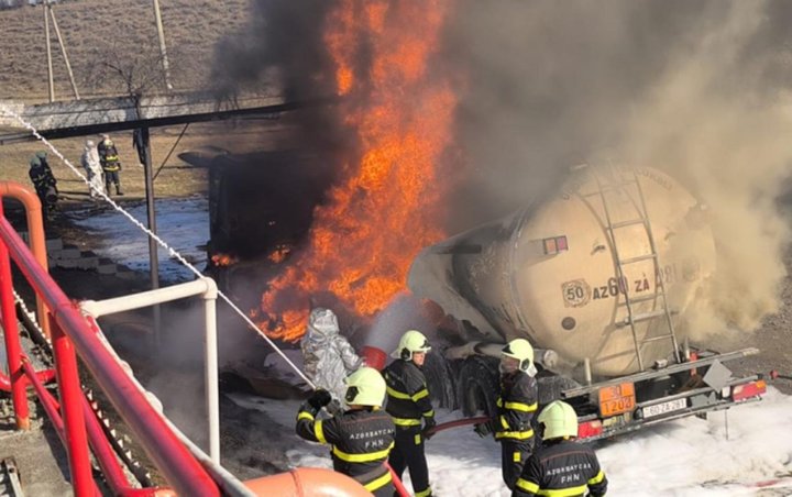 Qazaxda yanacaq daşıyan maşında güclü yanğın və partlayış: ÖLƏN, YARALANAN VAR